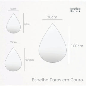 Espelho Paros em Couro